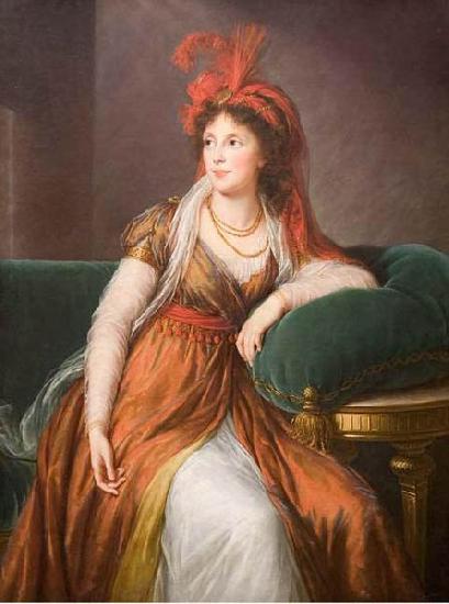eisabeth Vige-Lebrun Portrait of Princess Galitzin oil painting image